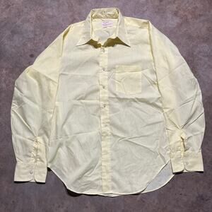 Vintage 70s Arrow Kent Collection Yellow Disco Shirt